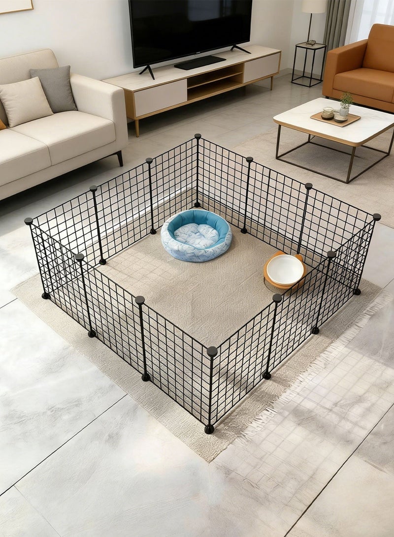 كيدل الحيوانات الأليفة Playpen خيمة القطة الحاجز قطة قفص كينل الكلب قابل للطي سياج ممارسة المساحة - Image 2